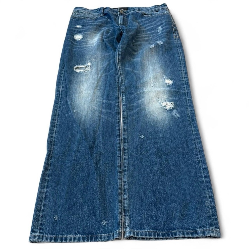 Vintage Vigoss Distressed Blue Jeans Men's 36x32.5 Grunge Goth Punk Denim Y2K